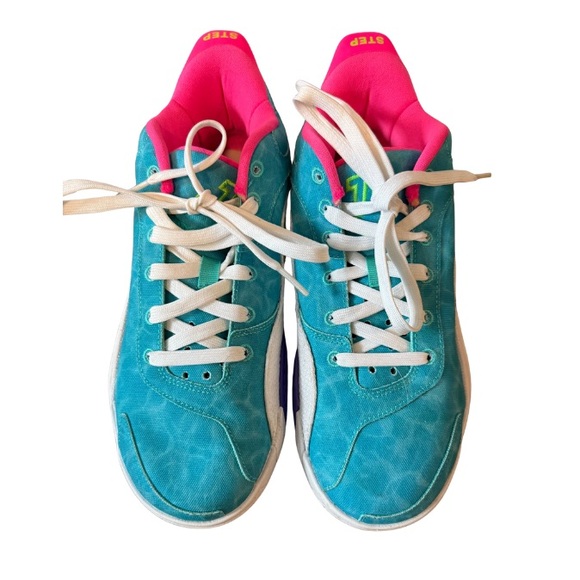 Nike Other - Nike Kids JT b-ball Sneakers in Teal, Pink, and Green